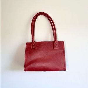 Wilson’s leather red top handle bag